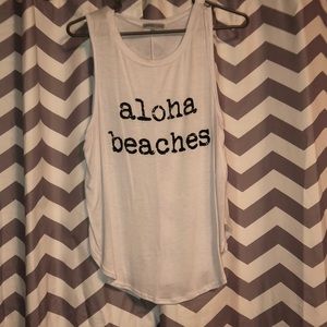 Aloha beaches tank top